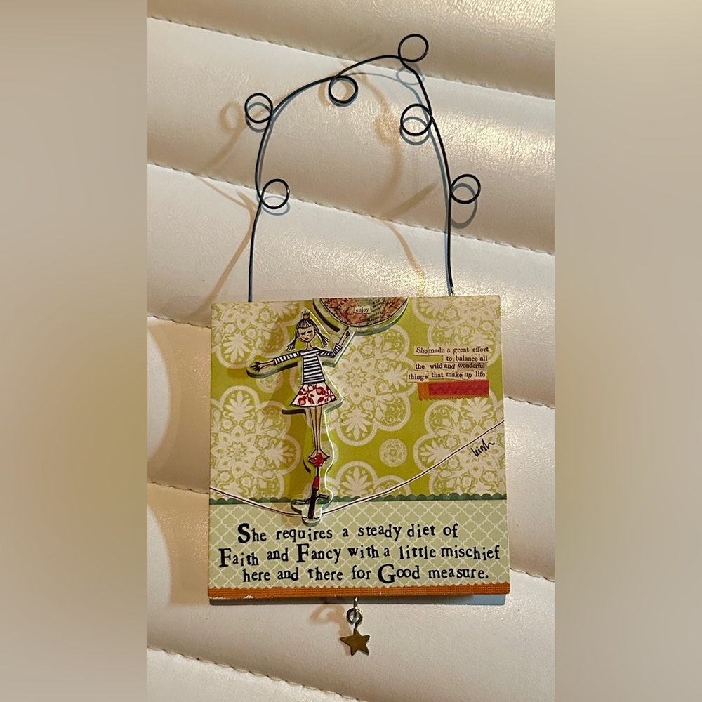 Curly Girl Designs Decorative Art or Hanging Ornament